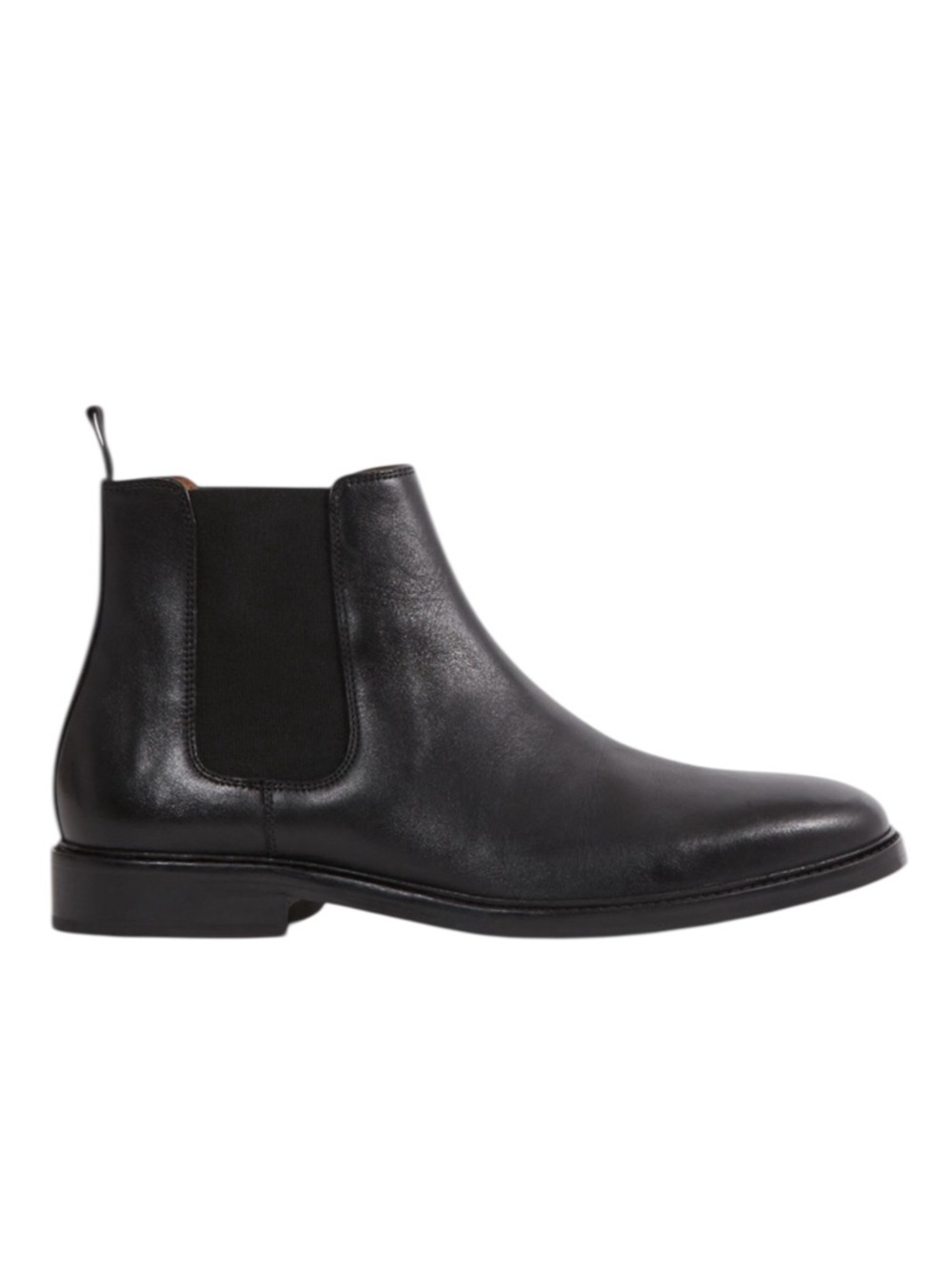 Reiss Renor Chelsea Boots Size 45 Black Leather Made in Italy Office Going Out